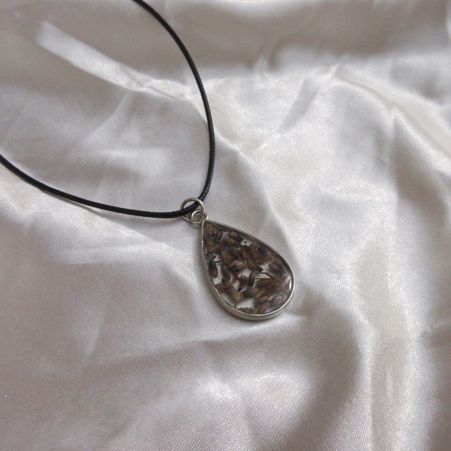 Lavender Teardrop Necklace